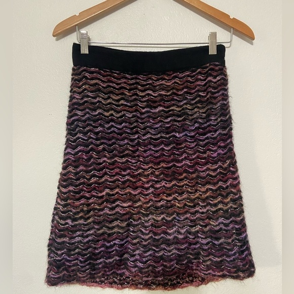 Anthropologie Knitted & Knotted Violet Vibrations mohair wool skirt size 6 EUC - Picture 11 of 11